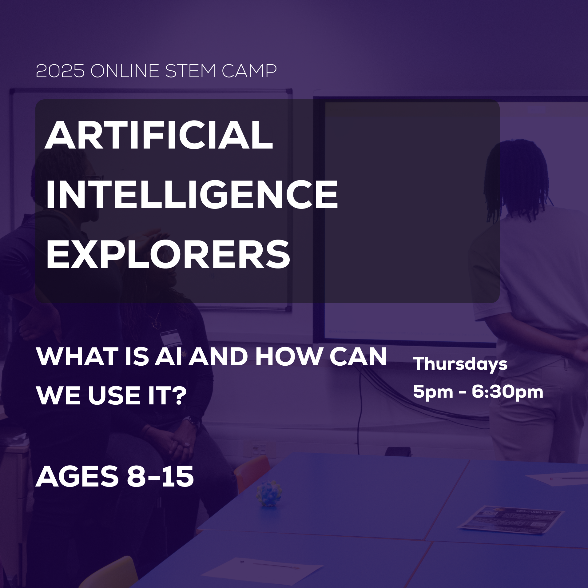AI Explorers: Online 4-Week Artificial Intelligence After-School Club